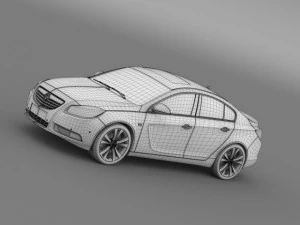 vauxhall insignia 4x4 biturbo 20112013 3D Model