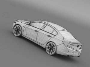 vauxhall insignia 4x4 biturbo 20112013 3D Model