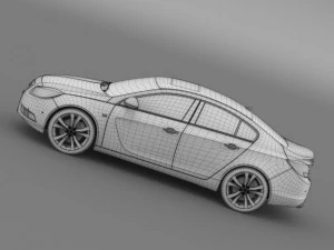 vauxhall insignia 4x4 biturbo 20112013 3D Model