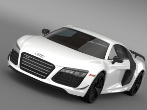 audi r8 competition 2015 3Dモデル