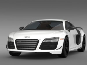 audi r8 competition 2015 3D Модель