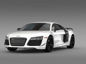 audi r8 competition 2015 3D Модель
