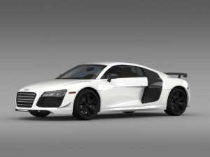 audi r8 competition 2015 3D Модель