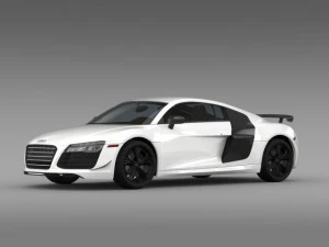 audi r8 competition 2015 3D Model