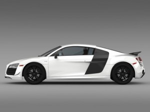 audi r8 competition 2015 3D Модель