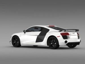 audi r8 competition 2015 3D Модель