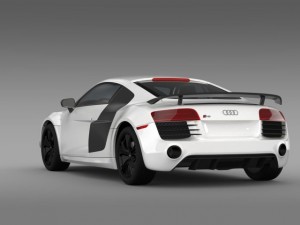 audi r8 competition 2015 3D Модель