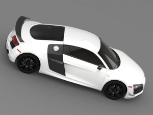 audi r8 competition 2015 3D Модель