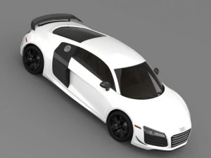 audi r8 competition 2015 3D Model