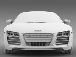 audi r8 competition 2015 3D Модель