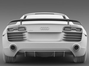 audi r8 competition 2015 3D Модель