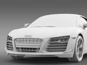audi r8 competition 2015 3D Модель