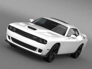 dodge challenger srt hellcat supercharged 2015 3Dモデル