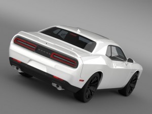 dodge challenger srt hellcat supercharged 2015 3D Model