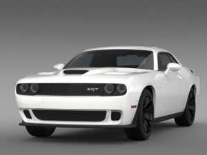 dodge challenger srt hellcat supercharged 2015 3D Model