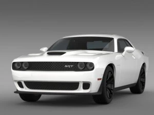 dodge challenger srt hellcat supercharged 2015 3D Model