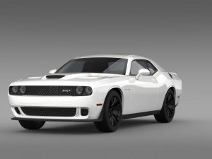 dodge challenger srt hellcat supercharged 2015 3D Model