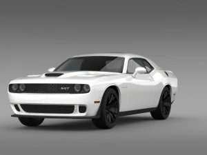dodge challenger srt hellcat supercharged 2015 3D Model