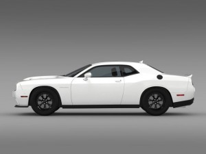 dodge challenger srt hellcat supercharged 2015 3D Model