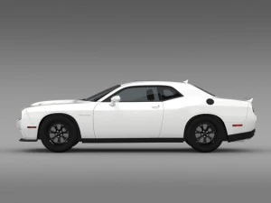 dodge challenger srt hellcat supercharged 2015 3D Model