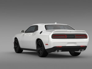 dodge challenger srt hellcat supercharged 2015 3D Model