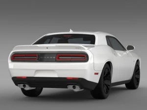 dodge challenger srt hellcat supercharged 2015 3D Model