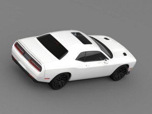 dodge challenger srt hellcat supercharged 2015 3D Model