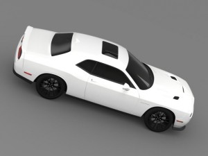 dodge challenger srt hellcat supercharged 2015 3D Model