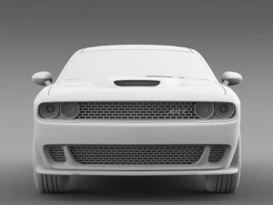 dodge challenger srt hellcat supercharged 2015 3D Model