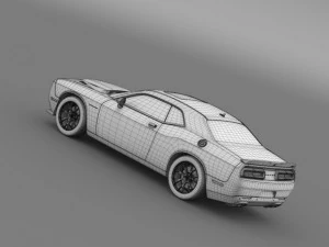 dodge challenger srt hellcat supercharged 2015 3D Model