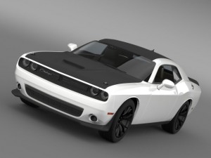 dodge challenger ta concept lc 2014 3D Модель