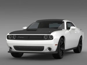 dodge challenger ta concept lc 2014 3D Model