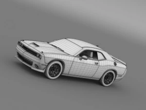 dodge challenger ta concept lc 2014 3D Model