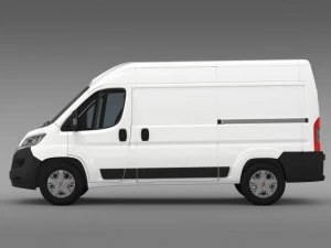 fiat ducato van l2h2 2015 3D Model