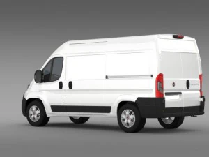 fiat ducato van l2h2 2015 3D Model
