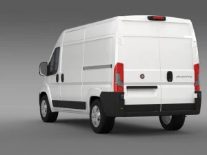 fiat ducato van l2h2 2015 3D Model