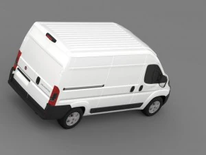 fiat ducato van l2h2 2015 3D Model