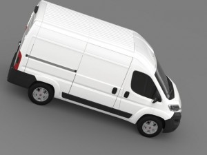 fiat ducato van l2h2 2015 3D Модель