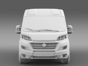 fiat ducato van l2h2 2015 3D Model