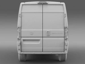 fiat ducato van l2h2 2015 3D Model