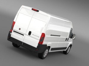 fiat ducato van l3h2 2015 Modelo 3D
