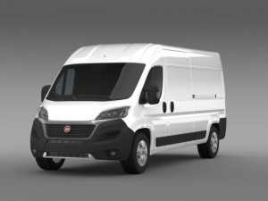 fiat ducato van l3h2 2015 Modelo 3D