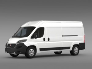 fiat ducato van l3h2 2015 Modelo 3D