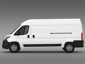 fiat ducato van l3h2 2015 Modelo 3D