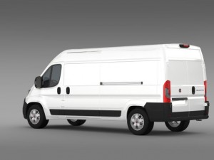 fiat ducato van l3h2 2015 Modelo 3D