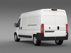 fiat ducato van l3h2 2015 Modelo 3D