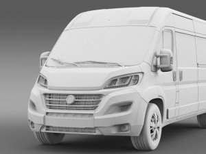 fiat ducato van l3h2 2015 Modelo 3D