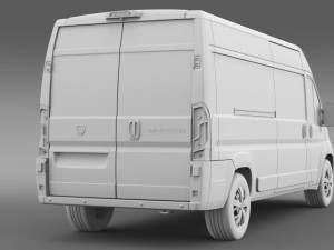 fiat ducato van l3h2 2015 Modelo 3D