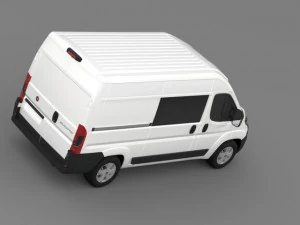furgone combi fiat ducato 2015 Modello 3D