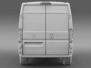 furgone combi fiat ducato 2015 Modello 3D